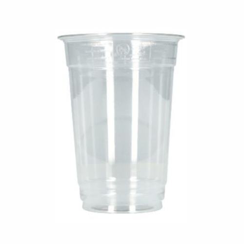 Getränkebecher geeicht 400ml rPET transparent Ø9,5cm